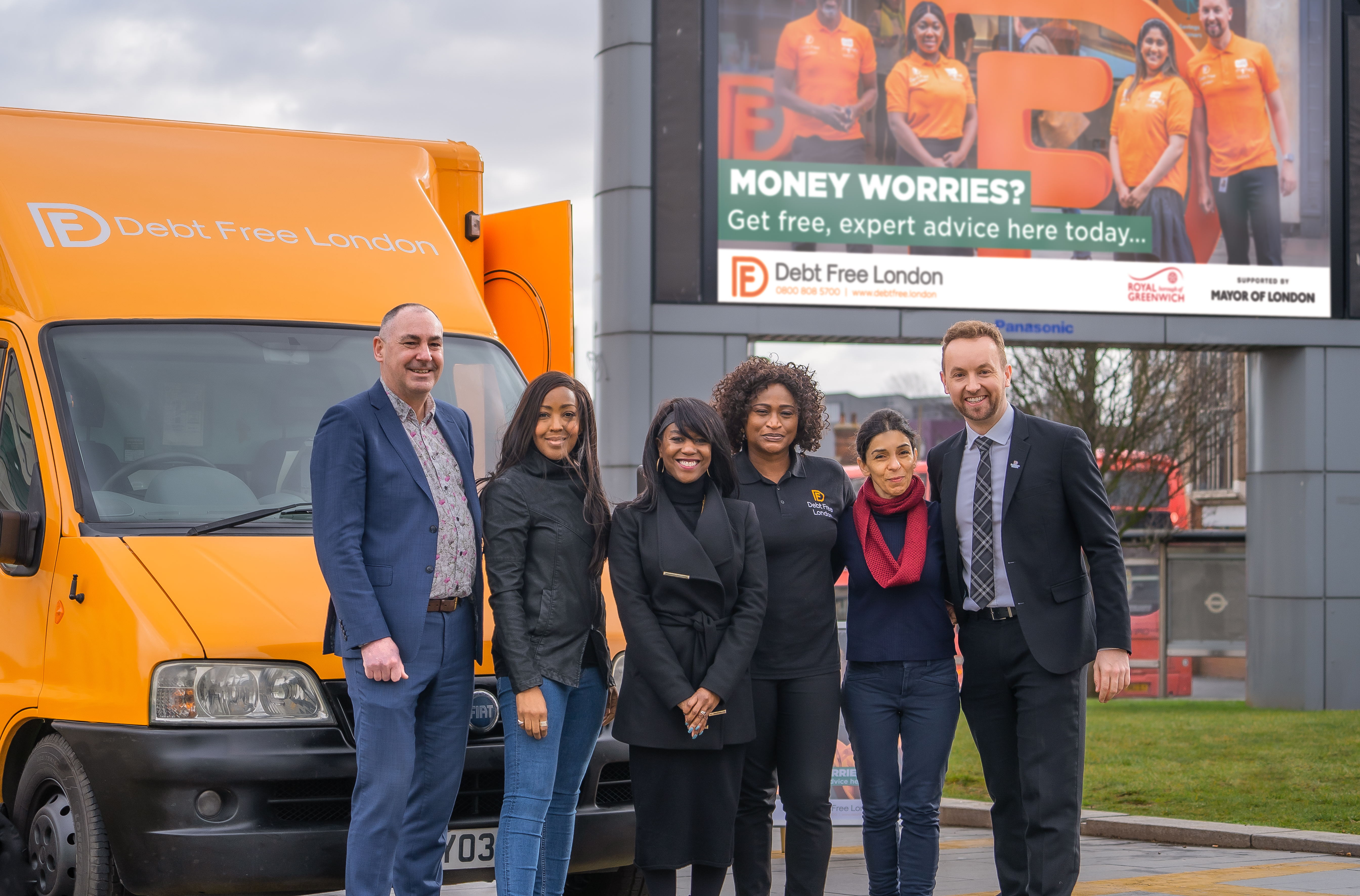 Orange Debt Free Advice bus