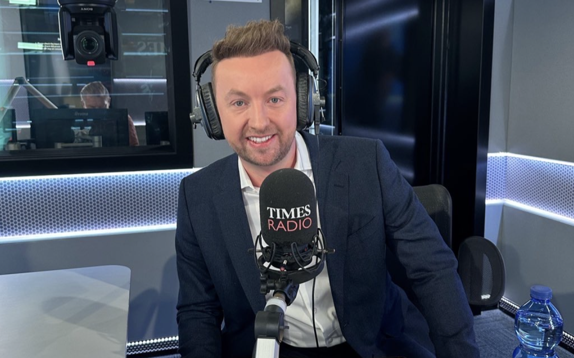 Matt Dronfield at the Times Radio studios